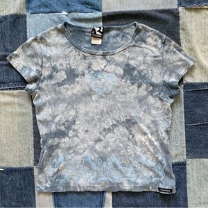 vtg rockies baby tee tie dye western horse graphic size S